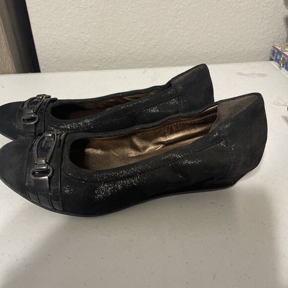 AGL Attilio Giusti Leombruni Ballet Flat Shoes Black/Nero Women’s Sz 6.5 - Picture 6 of 14